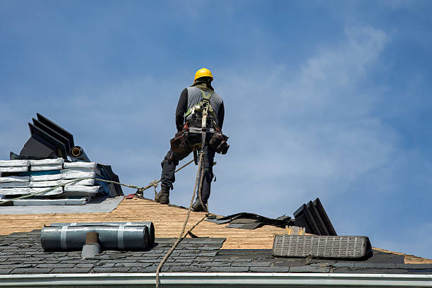 Professional Roof Replacement technician working in Glencliff, NH